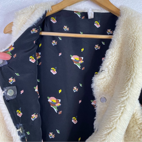 Matilda Jane Reversible Cream Snow Way Faux Fur Vest - Picture 7 of 8